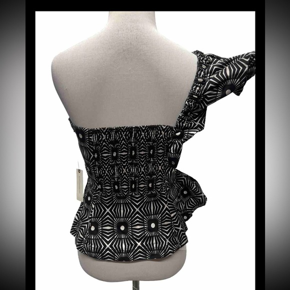 By Anthropologie Ruffled One Shoulder Tank - Picture 3 of 8